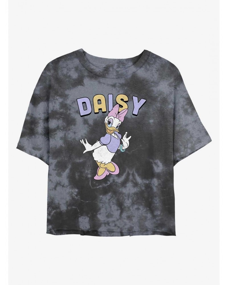 Disney Daisy Duck Sassy Duck Tie-Dye Girls Crop T-Shirt $10.40 T-Shirts