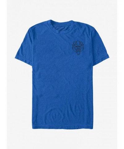 Disney Beauty And The Beast Beast Line T-Shirt $7.89 T-Shirts