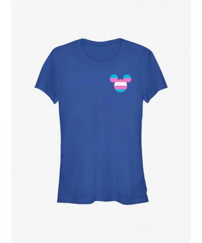 Disney Mickey Mouse Transgender Pride Badge Pride T-Shirt $11.95 T-Shirts