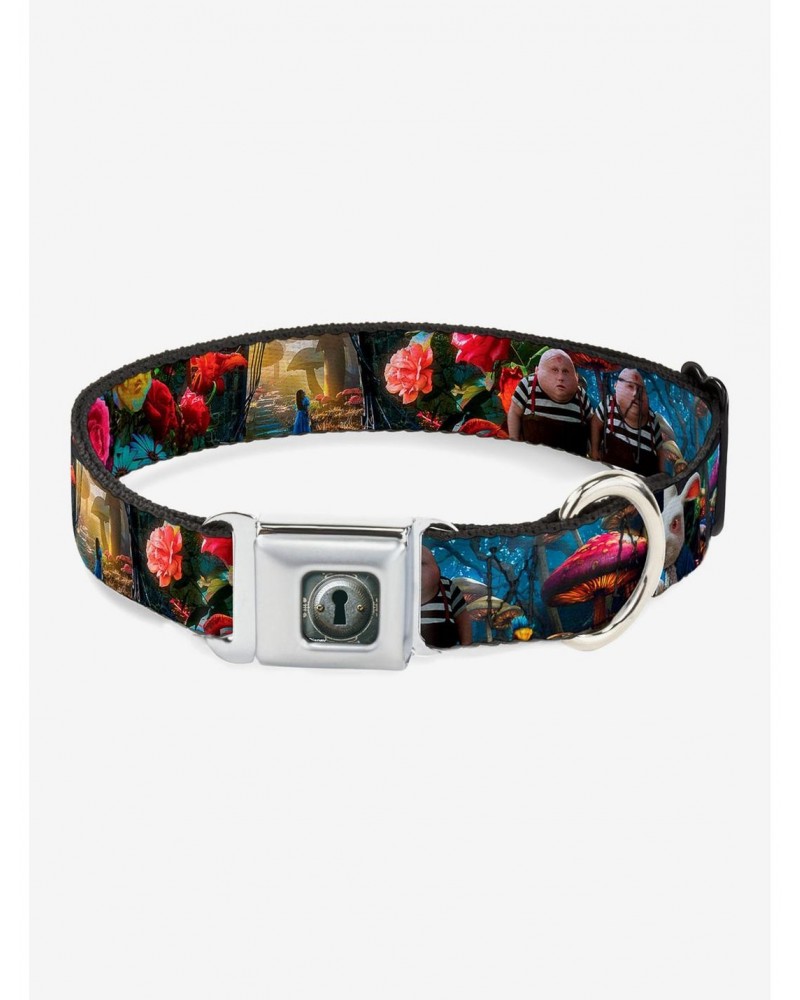 Disney Alice In Wonderland Movie Encounters Seatbelt Buckle Dog Collar $11.95 Pet Collars