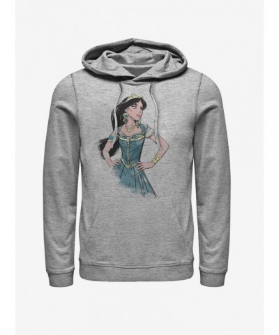 Disney Aladdin 2019 Jasmine Sketch Hoodie $16.16 Hoodies