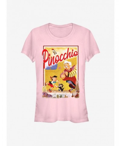 Disney Pinocchio Storybook Poster Girls T-Shirt $12.45 T-Shirts