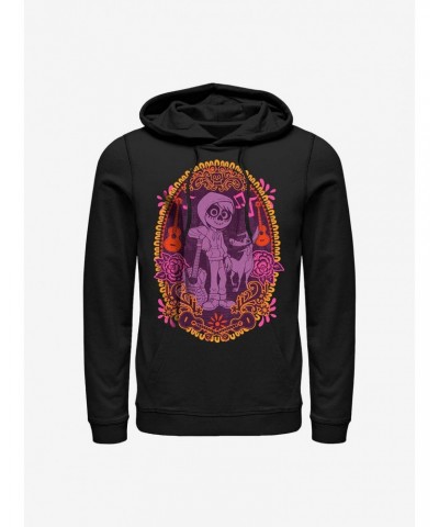 Disney Pixar Coco Miguel Colorful Portrait Hoodie $17.96 Hoodies