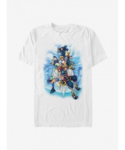 Disney Kingdom Hearts Sky Group T-Shirt $10.76 T-Shirts