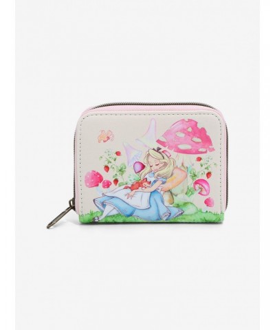 Loungefly Disney Alice In Wonderland Alice Sleeping Mini Zipper Wallet $9.46 Wallets