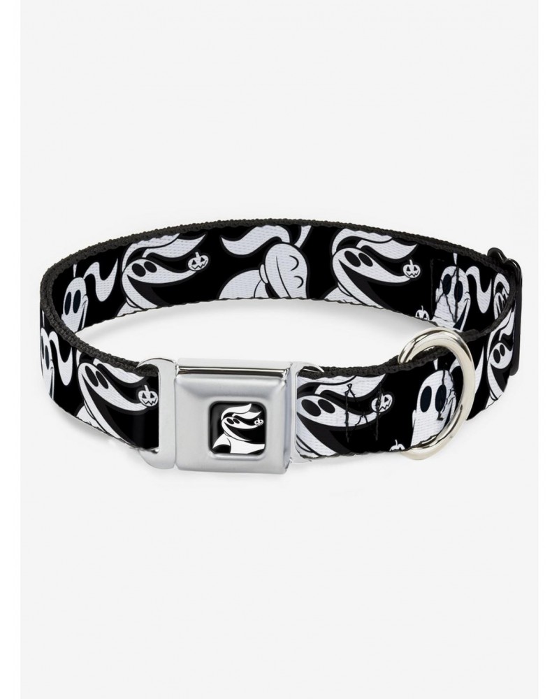 Disney Nightmare Before Christmas Zero Expressions Seatbelt Buckle Dog Collar $8.47 Pet Collars