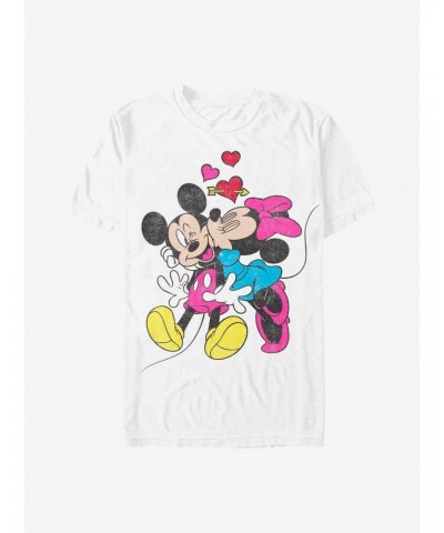 Disney Mickey Mouse Mickey Minnie Love T-Shirt $7.41 T-Shirts