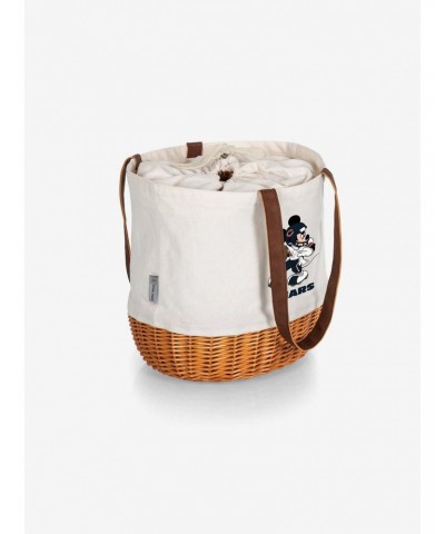 Disney Mickey Mouse NFL Chicago Bears Canvas Willow Basket Tote $20.12 Totes