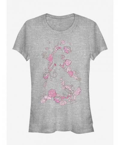 Disney Beauty And The Beast Belle Silhouette Girls T-Shirt $10.21 T-Shirts