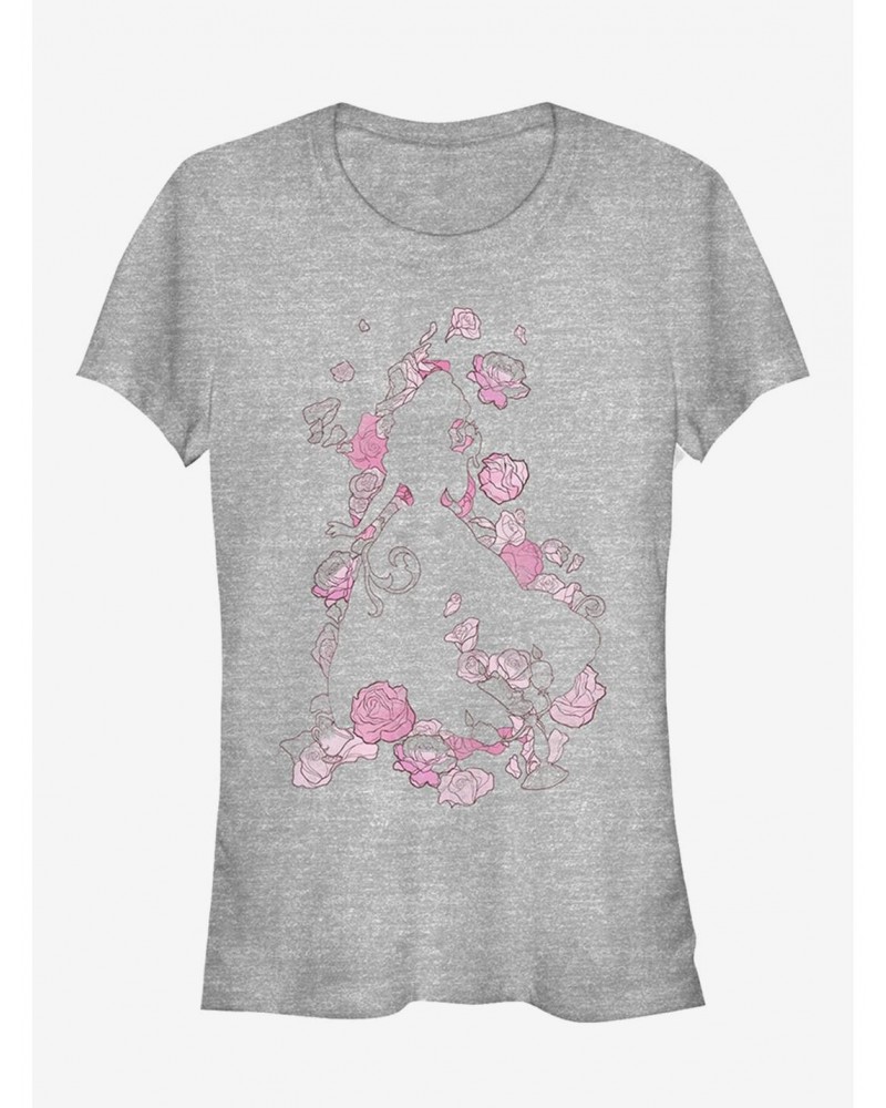 Disney Beauty And The Beast Belle Silhouette Girls T-Shirt $10.21 T-Shirts