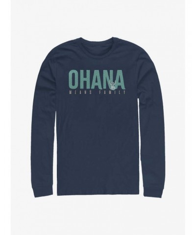 Disney Lilo & Stitch Ohana Bold Long-Sleeve T-Shirt $10.20 T-Shirts