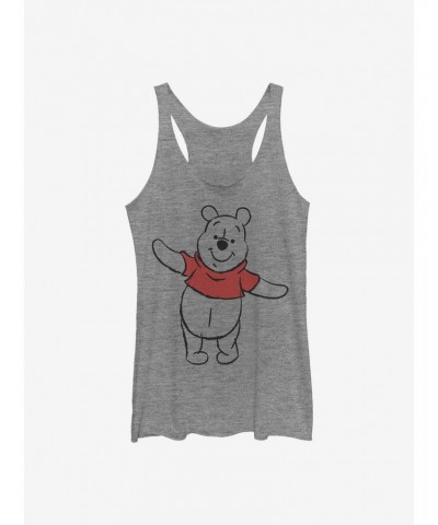 Disney Winnie The Pooh Basic Sketch Pooh Girls Tank $7.77 Tanks