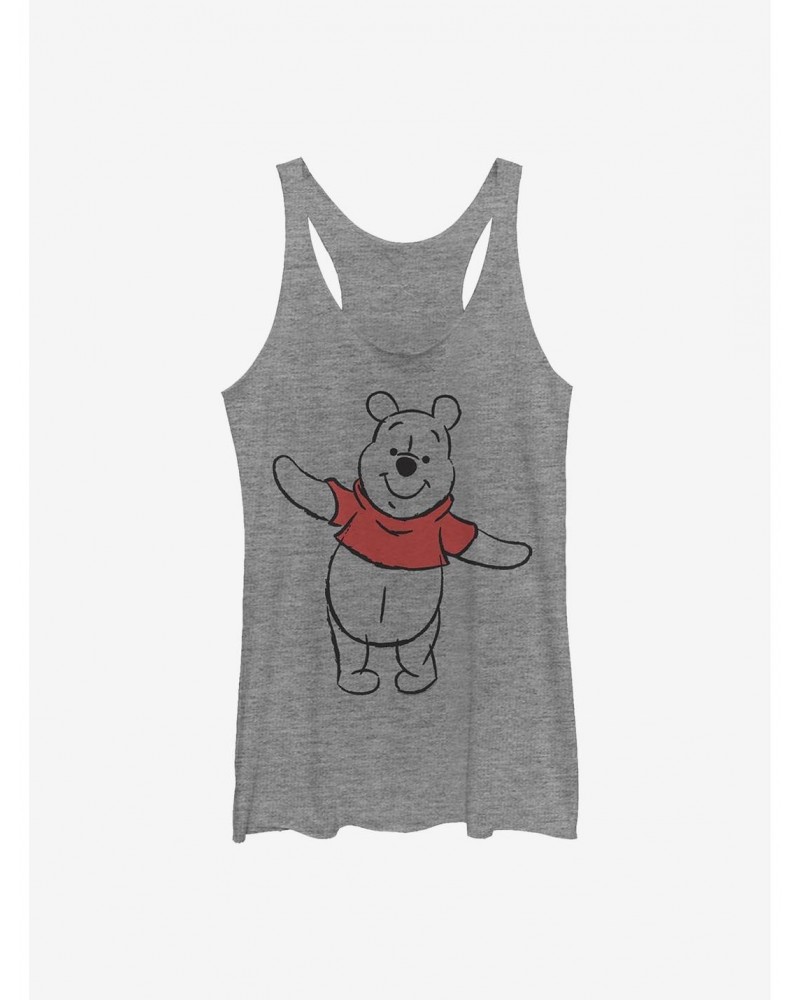 Disney Winnie The Pooh Basic Sketch Pooh Girls Tank $7.77 Tanks