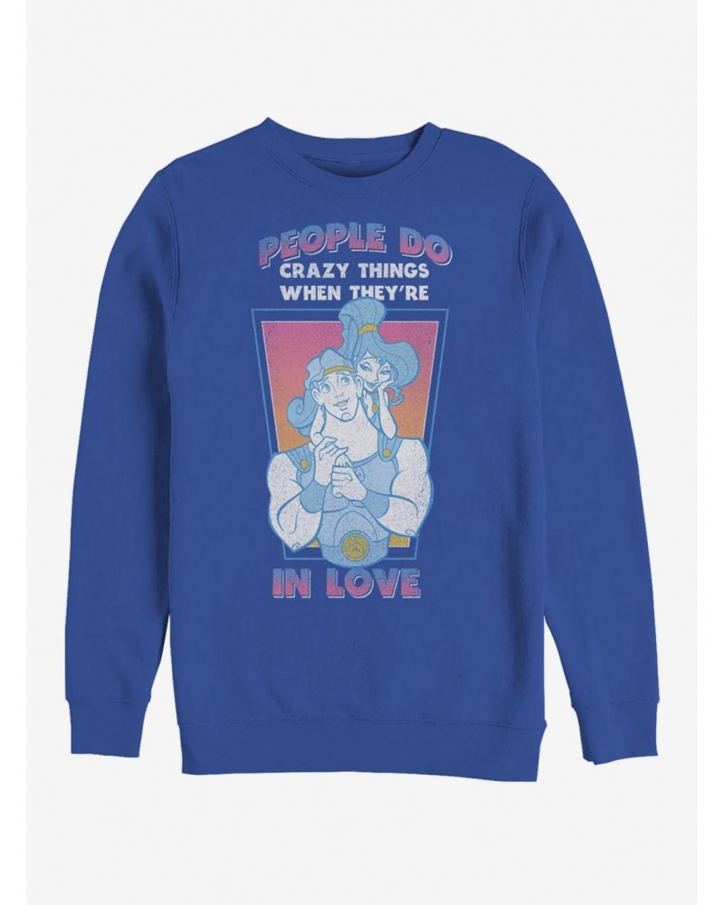 Disney Hercules Crazy Things Crew Sweatshirt $12.55 Sweatshirts