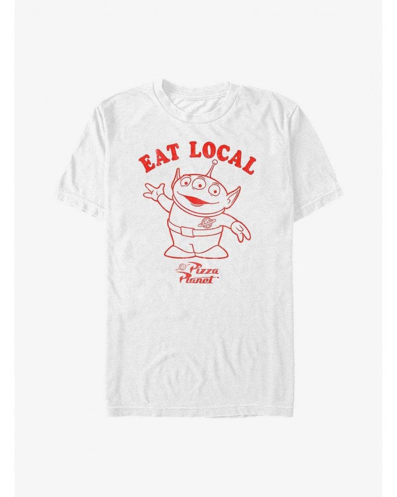 Disney Pixar Toy Story Alien Eat Local Pizza Planet T-Shirt $11.71 T-Shirts