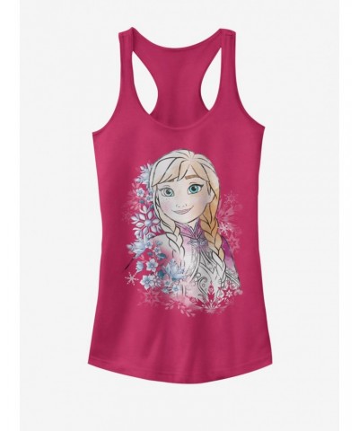 Disney Frozen Anna Flowers Girls Tank $9.71 Tanks