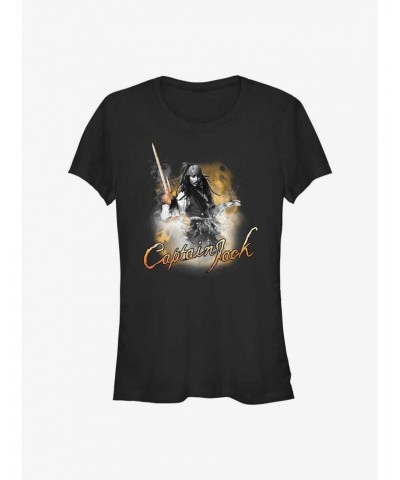 Disney Pirates of the Caribbean Captain Jack Girls T-Shirt $9.46 T-Shirts