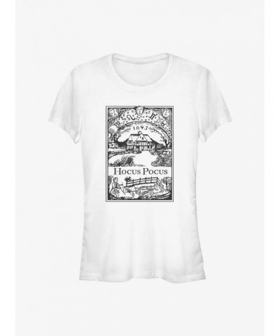 Disney Hocus Pocus Sanderson House Vintage Poster Girls T-Shirt $11.95 T-Shirts