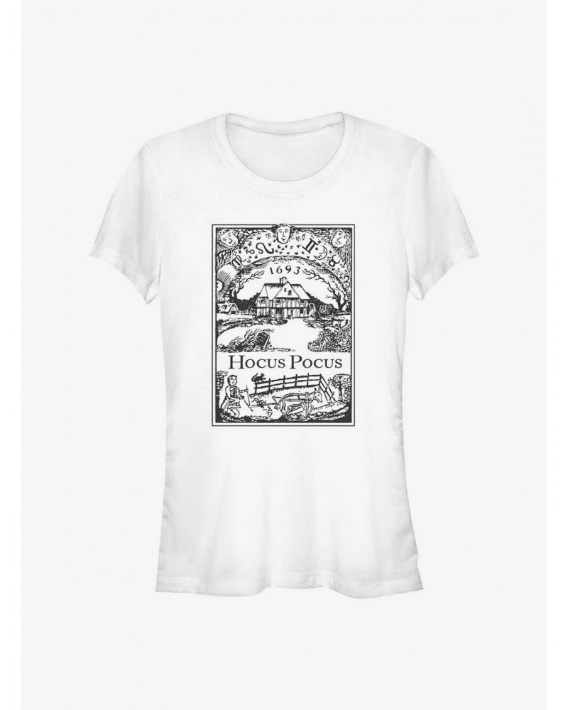 Disney Hocus Pocus Sanderson House Vintage Poster Girls T-Shirt $11.95 T-Shirts