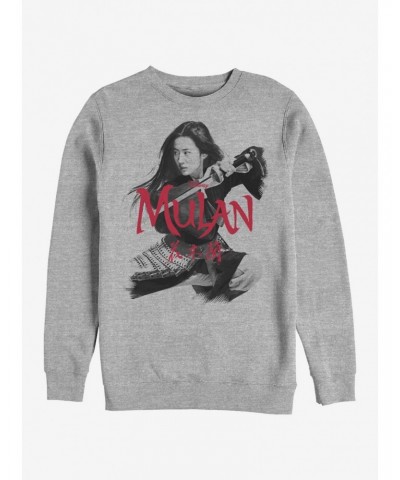 Disney Mulan Fighting Stance Crew Sweatshirt $15.87 Sweatshirts