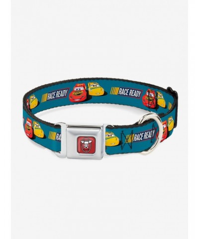 Disney Pixar Cars 3 Lightning Mcqueen Cruz Ramirez Seatbelt Buckle Dog Collar $10.46 Pet Collars