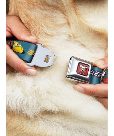 Disney Pixar Cars 3 Lightning Mcqueen Cruz Ramirez Seatbelt Buckle Dog Collar $10.46 Pet Collars