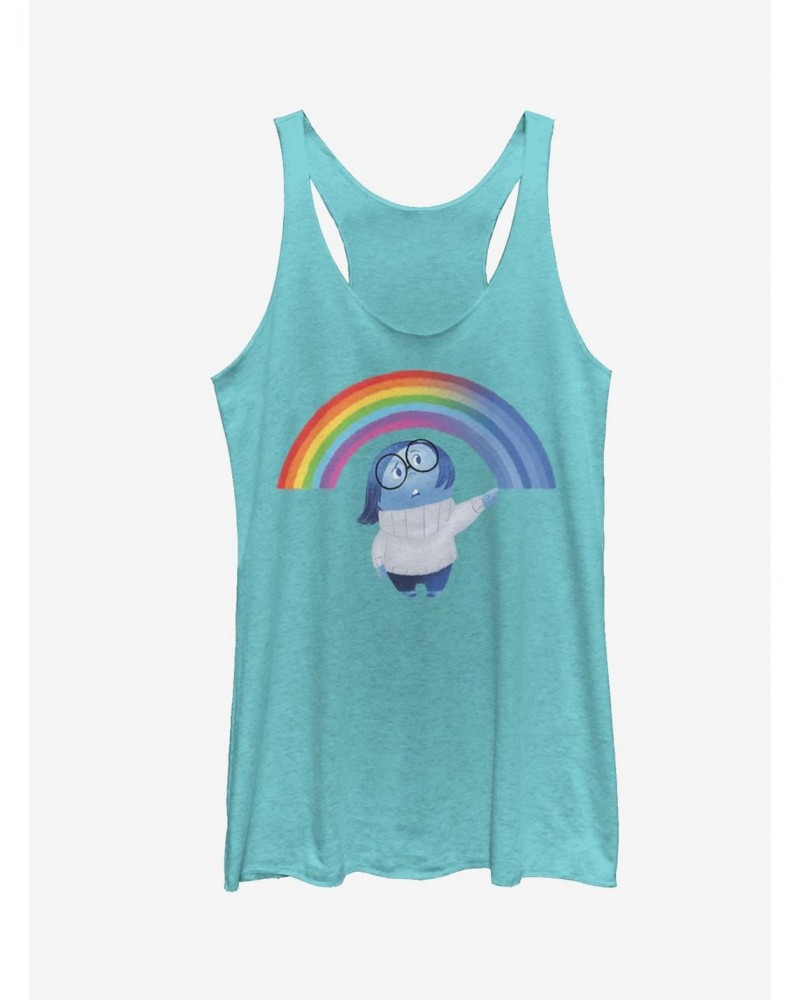 Disney Pixar Inside Out Sadness Rainbow Girls Tank $8.29 Tanks