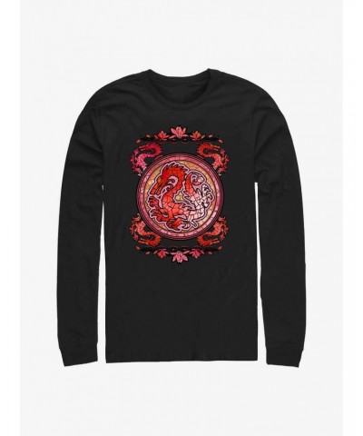 Disney Mulan Mushu Stained Glass Long-Sleeve T-Shirt $13.49 T-Shirts