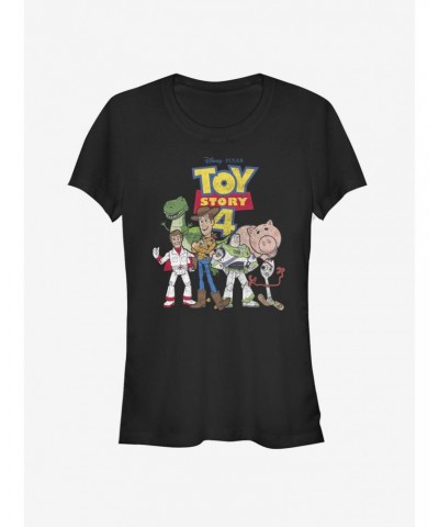 Disney Pixar Toy Story 4 Toy Crew Girls T-Shirt $9.46 T-Shirts