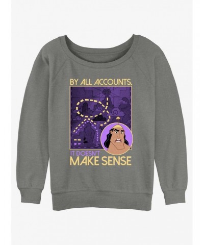 Disney The Emperor's New Groove Kronk Doesn't Make Sense Girls Slouchy Sweatshirt $18.45 Sweatshirts