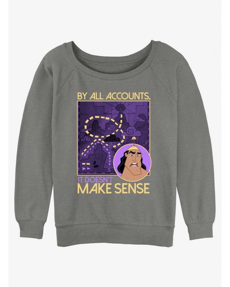 Disney The Emperor's New Groove Kronk Doesn't Make Sense Girls Slouchy Sweatshirt $18.45 Sweatshirts