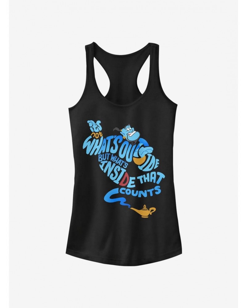 Disney Aladdin Quote Genie Bottle Girls Tank $7.97 Tanks