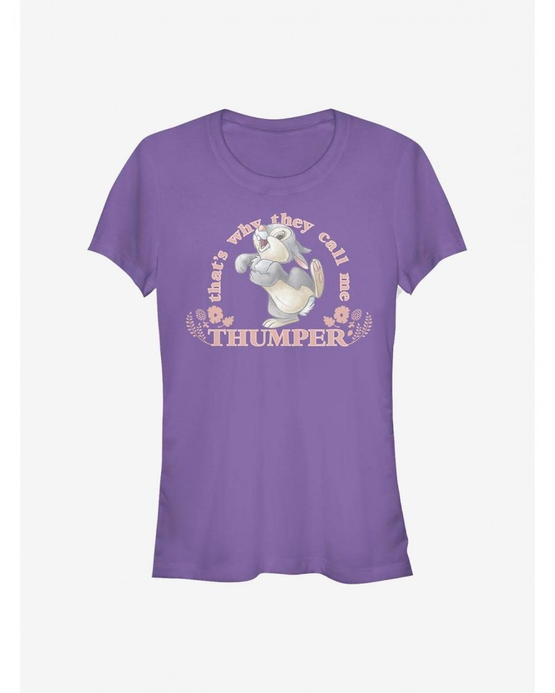 Disney Bambi Call Me Thumper Girls T-Shirt $9.96 T-Shirts