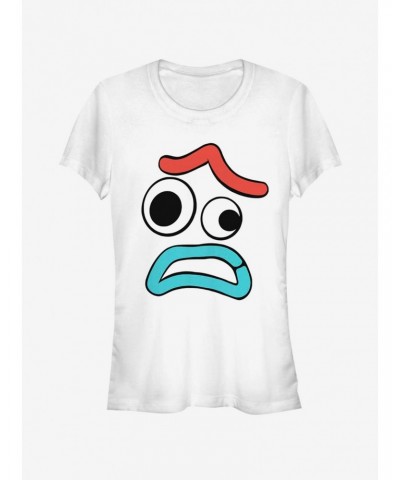 Disney Pixar Toy Story Big Face Scared Forky Girls T-Shirt $10.71 T-Shirts