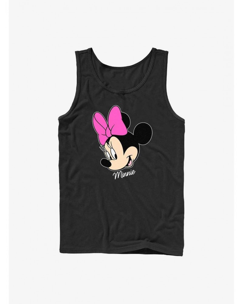 Disney Minnie Mouse Minnie Big Face Tank Top $8.22 Tops