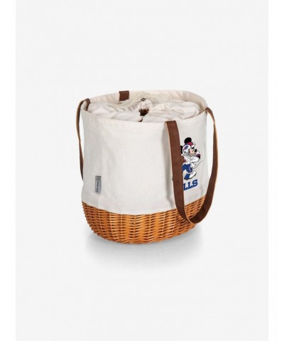 Disney Mickey Mouse NFL Buf Bills Canvas Willow Basket Tote $24.01 Totes