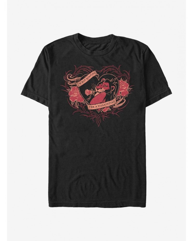 Disney Villains Hunting For Valentines T-Shirt $8.60 T-Shirts